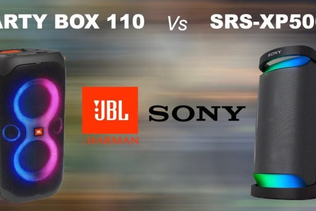 sony srs-xp500 vs jbl partybox 110 specs