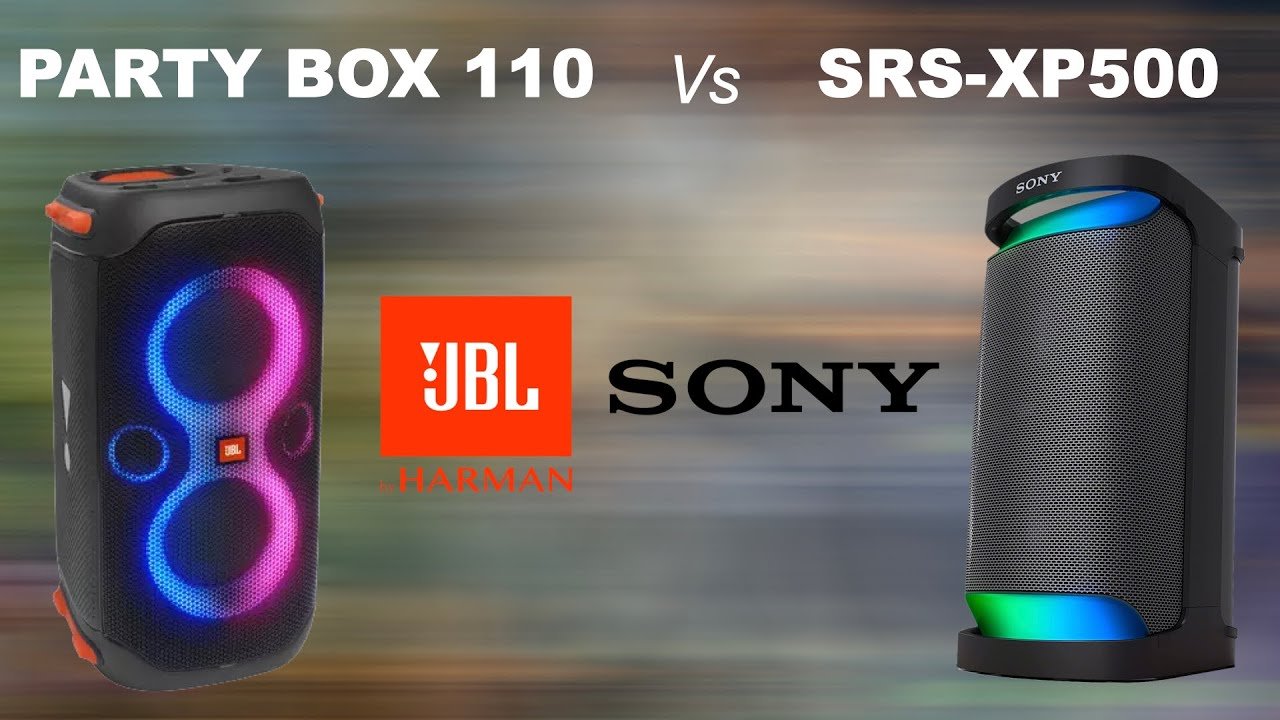 sony srs-xp500 vs jbl partybox 110 specs