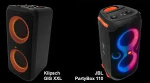 klipsch gig xxl vs jbl partybox 110